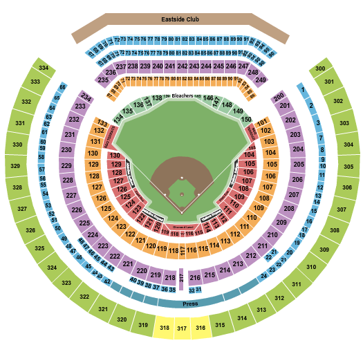 Oakland A's Seating Chart 3d